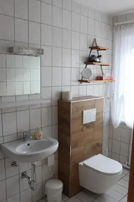 Ein Badezimmer in der Unterkunft Gasthaus Zur Waldesruh