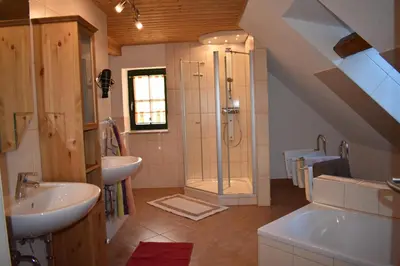 Ein Badezimmer in der Unterkunft Ferienwohnung Sternkopf