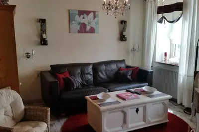 Ein Sitzbereich in der Unterkunft Landhaus Haid