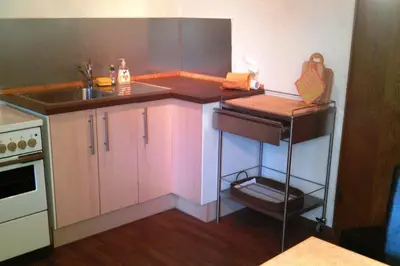 Küche/Küchenzeile in der Unterkunft Landhaus Haid