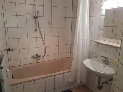 Ein Badezimmer in der Unterkunft Monteurunterkunft Königstein