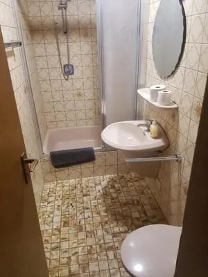 Ein Badezimmer in der Unterkunft Monteurunterkunft Königstein