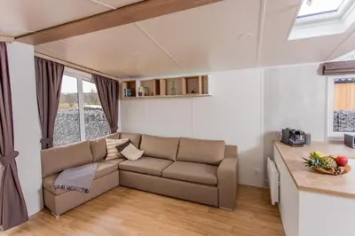 Ein Sitzbereich in der Unterkunft Fidelios Appartements