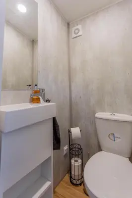 Ein Badezimmer in der Unterkunft Fidelios Appartements