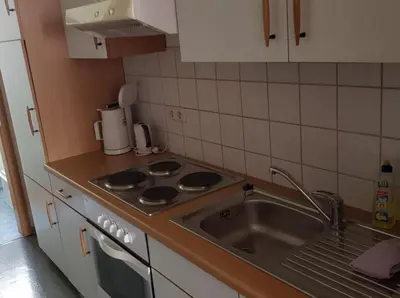 Küche/Küchenzeile in der Unterkunft Ferienwohnung zum 