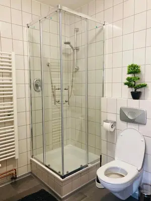 Ein Badezimmer in der Unterkunft Pension Boulevard