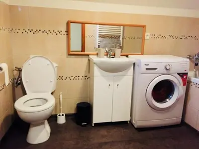 Ein Badezimmer in der Unterkunft Firmen-Apartments Boulevard