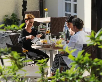 Gäste, die in der Unterkunft Klassik Hotel am Tor - 3 Sterne Superior direkt am Unteren Tor übernachten