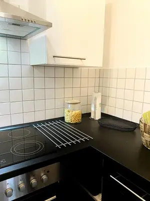 Küche/Küchenzeile in der Unterkunft Ferienwohnung Fichtelzauber