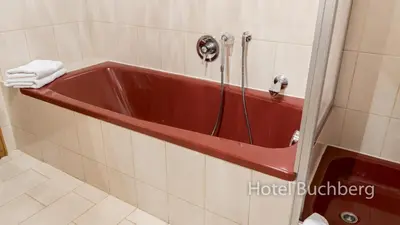 Ein Badezimmer in der Unterkunft Hotel Buchberg