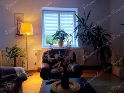 Ein Sitzbereich in der Unterkunft Ferienwohnung Rogowski