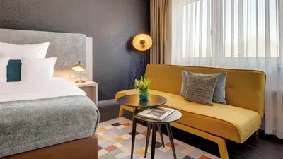 Ein Bett oder Betten in einem Zimmer der Unterkunft Hotel Central