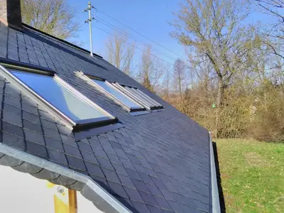 Das Gebäude in dem sich die Ferienwohnung befindet