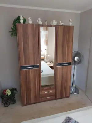 Ein Bett oder Betten in einem Zimmer der Unterkunft Ferienwohnung Dinnebier