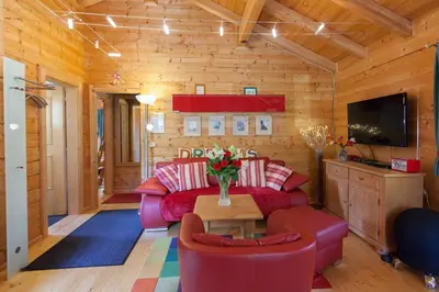 TV/Unterhaltungsangebot in der Unterkunft Ferienhaus Chalet 21 Bayerischer Wald