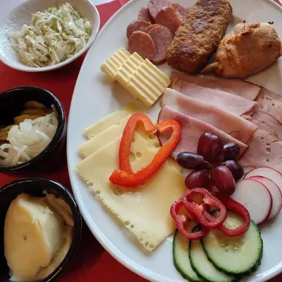 Essen im Gasthaus oder in der Nähe