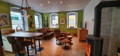 Ein Sitzbereich in der Unterkunft Enderlein´s Ferienwohnung