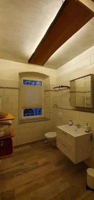 Ein Badezimmer in der Unterkunft Enderlein´s Ferienwohnung