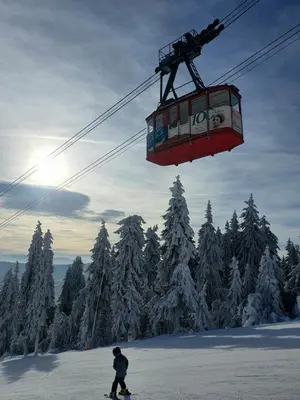 Ferienwohnung direkt am Ski und Rodelhang im Winter