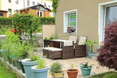 Ein Garten an der Unterkunft Ferienwohnung Haus Felix