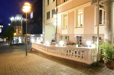 Das Gebäude in dem sich das Hotel befindet