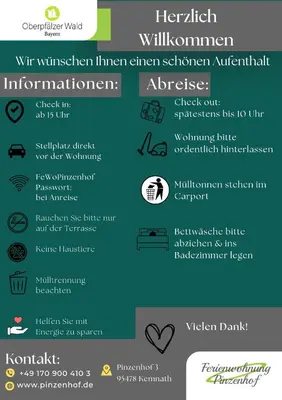 Ein Zertifikat, Auszeichnung, Logo oder anderes Dokument, das in der Unterkunft Ferienwohnung Pinzenhof - Kemnath ausgestellt ist