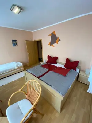 Ein Bett oder Betten in einem Zimmer der Unterkunft DIREKT AM SKIHANG! Müller Ferienwohnungen