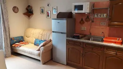 Küche/Küchenzeile in der Unterkunft Ferienwohnung Suetovius