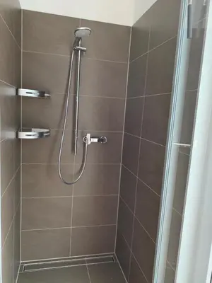 Ein Badezimmer in der Unterkunft Bungalow-Ferienhaus Pottenstein