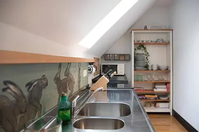 Küche/Küchenzeile in der Unterkunft Gästehaus Kohlberg