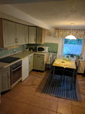 Küche/Küchenzeile in der Unterkunft Ferienhaus Johanna & Ferienwohnung Thum