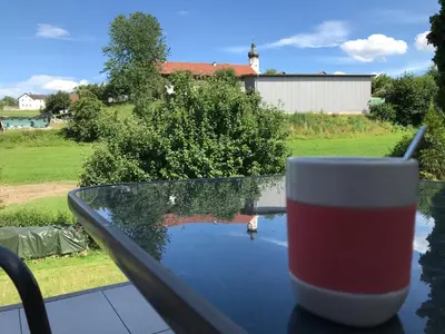 Ein Garten an der Unterkunft Ferienwohnung „Frosch“