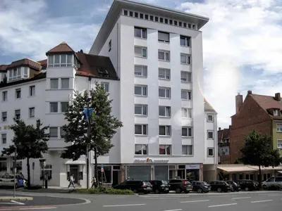 Das Gebäude in dem sich die Ferienwohnung befindet