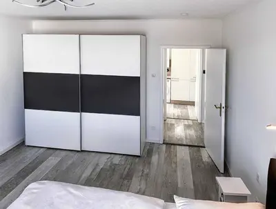 Ein Bett oder Betten in einem Zimmer der Unterkunft Ferienwohnung Nußmann