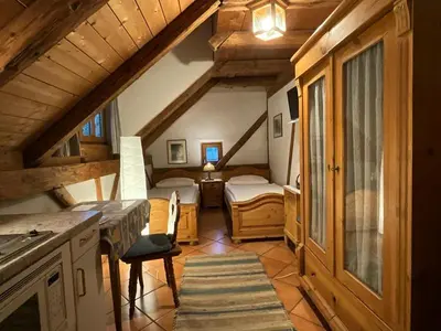 Ein Bett oder Betten in einem Zimmer der Unterkunft Landhotel Schwärzhof