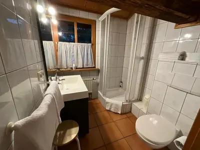 Ein Badezimmer in der Unterkunft Landhotel Schwärzhof
