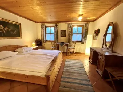 Ein Bett oder Betten in einem Zimmer der Unterkunft Landhotel Schwärzhof