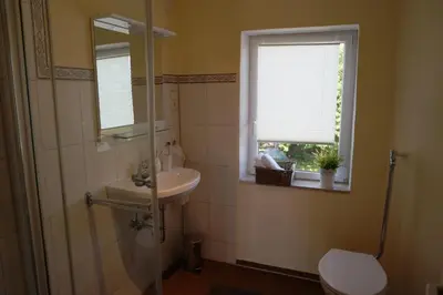 Ein Badezimmer in der Unterkunft Ferienwohnung Wölfel