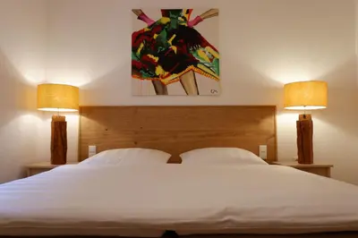 Ein Bett oder Betten in einem Zimmer der Unterkunft HOF ELF