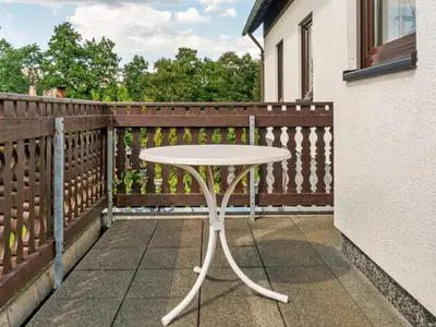 Ein Balkon oder eine Terrasse in der Unterkunft Charmante Dachgeschoss Ferienwohnung im Erzgebirge