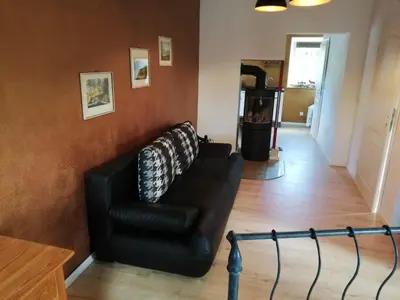Ein Sitzbereich in der Unterkunft Fahrenbach-Alm