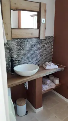 Ein Badezimmer in der Unterkunft Fahrenbach-Alm