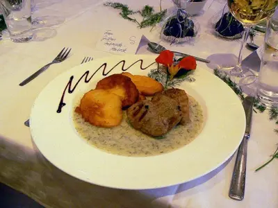 Essen in der Pension oder in der Nähe