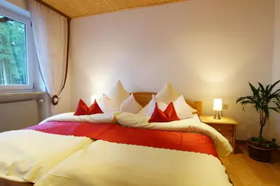 Ein Bett oder Betten in einem Zimmer der Unterkunft Gasthof Pension Waldfrieden