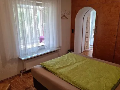 Ein Bett oder Betten in einem Zimmer der Unterkunft Gästehaus Aurelia