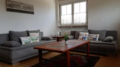 Ein Sitzbereich in der Unterkunft Ferienwohnung Giovanni Studio