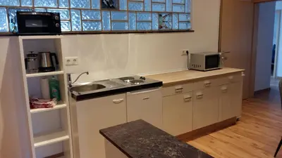 Küche/Küchenzeile in der Unterkunft Ferienwohnung Giovanni Studio