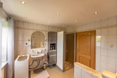 Ein Badezimmer in der Unterkunft Ferienwohnung Schieder