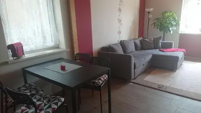 Ein Sitzbereich in der Unterkunft FeWo Erika