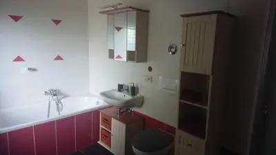 Ein Badezimmer in der Unterkunft FeWo Erika